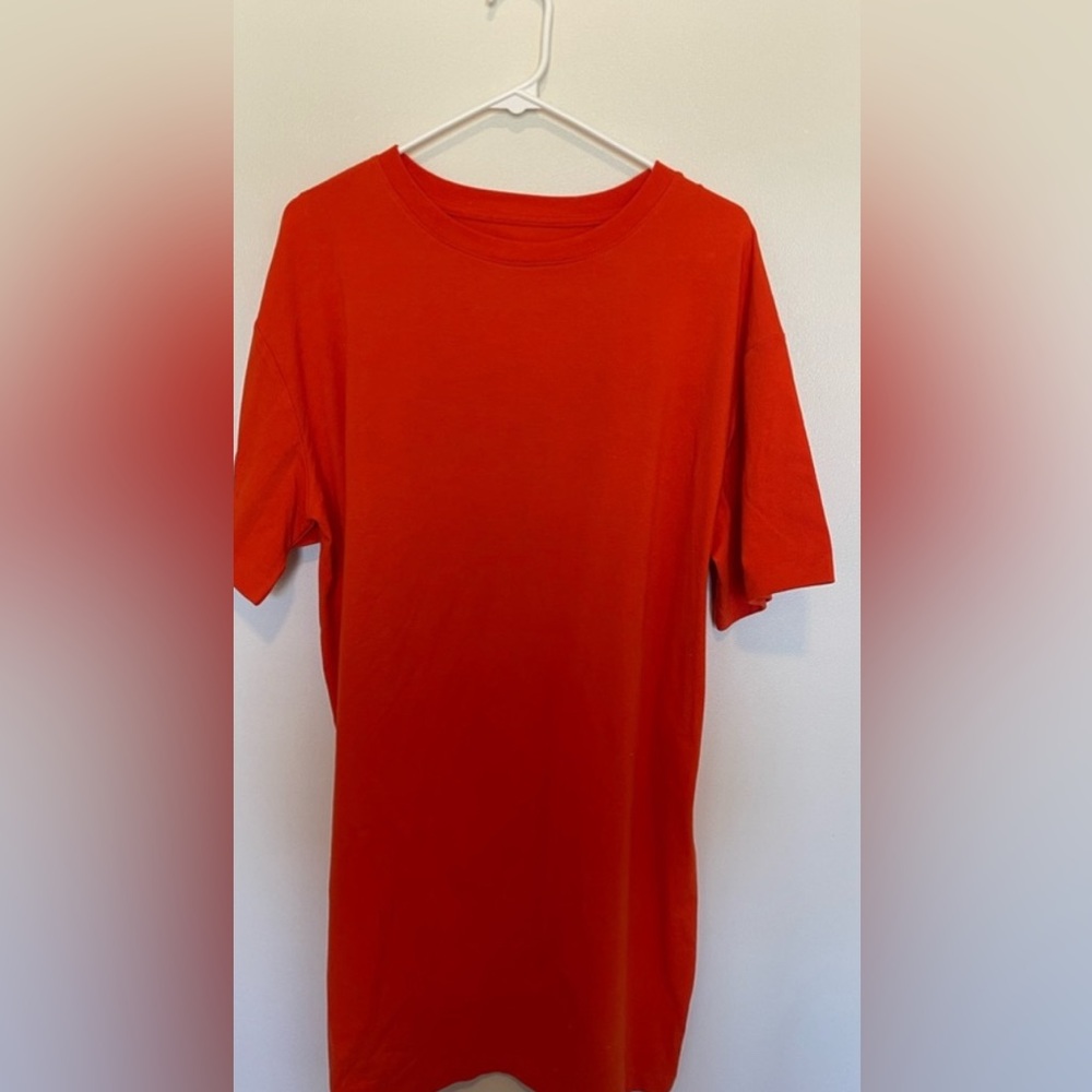 A New Day orange tshirt dress size XS